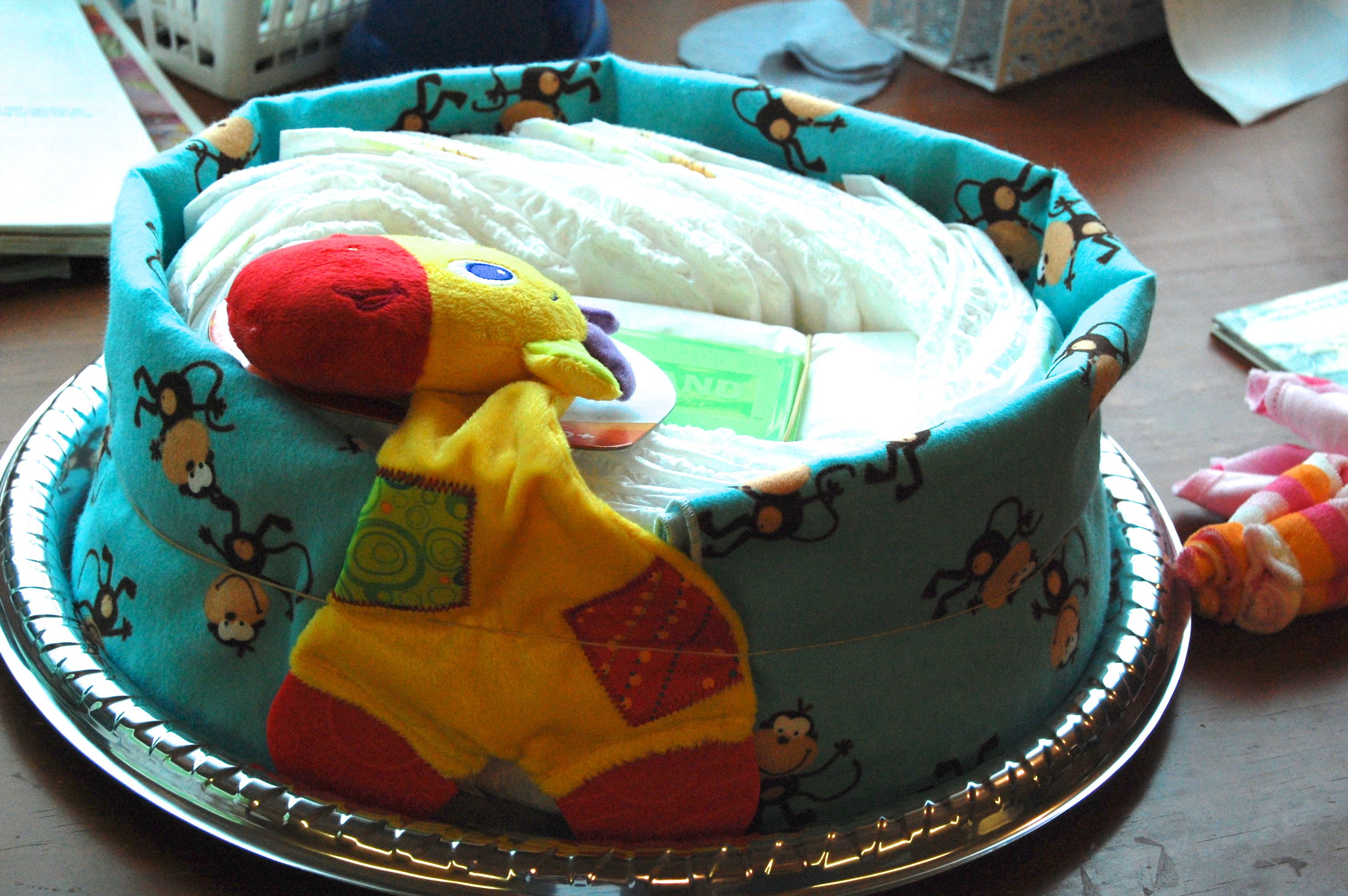 How to Make a Noah's Ark Diaper Cake – Grocery Shrink